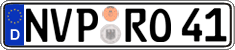 German license plate, Regular plates