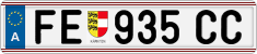 License plate of Austria, Regular plates