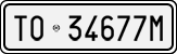License plate of Italy, Cars (1927 year series)