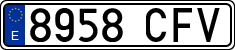 License plates of Spain, Ordinary (2000)