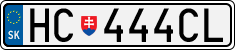 License plate of Slovakia, Cars
