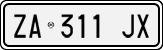License plate of Italy, Cars (1994 year series)
