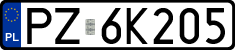 License plates of Poland, Regular car plates