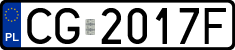 License plates of Poland, Regular car plates