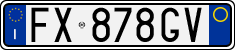 License plate of Italy, Cars (1994 year series)