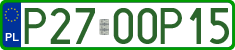 License plates of Poland, Professional plates