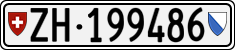 License plate of Switzerland, Cars