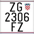 License plate of Croatia, Motorcycles