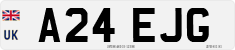 License plate of the United Kingdom, 1983 year system