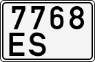 License plate of Estonia, Special vehicles