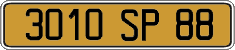 French license plate, FNI