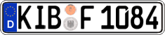 German license plate, Regular plates