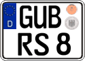 German license plate, Regular plates
