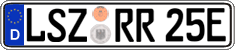 German license plate, Electric vehicles