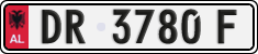 License plate of Albania, Cars (1993)