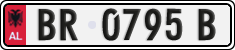 License plate of Albania, Cars (1993)