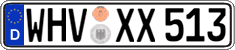 German license plate, Regular plates