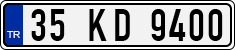 License plate of Turkey, Regular plates