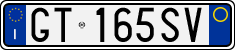 License plate of Italy, Cars (1994 year series)