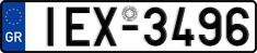 License plate of Greece, Cars