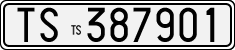 License plate of Italy, Cars (1927 year series)