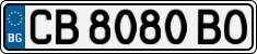 License plate of Bulgaria, Cars