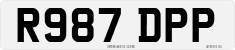 License plate of the United Kingdom, 1983 year system