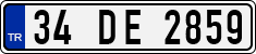 License plate of Turkey, Regular plates
