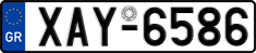License plate of Greece, Cars