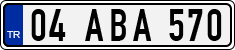 License plate of Turkey, Regular plates