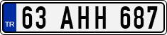 License plate of Turkey, Regular plates