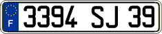 French license plate, FNI