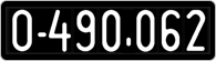 License plate of Austria, 1947 year system