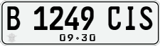 License plate of Indonesia, Regular plates