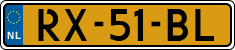 License plate of the Netherlands, Cars