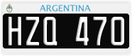 License plate of Argentina, Cars (1995, ABC 123)