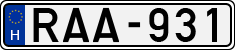 license plates of Hungary, Cars (1990)