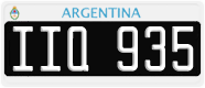 License plate of Argentina, Cars (1995, ABC 123)