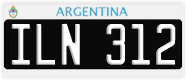 License plate of Argentina, Cars (1995, ABC 123)