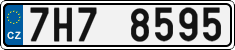 License plate of the Czech Republic, Cars (2001)