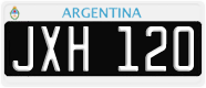 License plate of Argentina, Cars (1995, ABC 123)