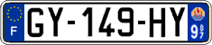 French license plate, SIV (ordinary)