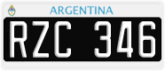 License plate of Argentina, Cars (1995, ABC 123)