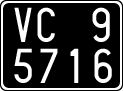License plate of Italy, Cars (1927 year series)
