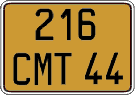 French license plate, FNI