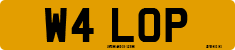 License plate of the United Kingdom, 1983 year system