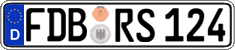 German license plate, Regular plates