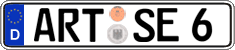 German license plate, Regular plates