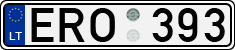License plate of Lithuania, Cars