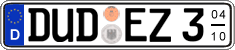 German license plate, Seasonal plates
